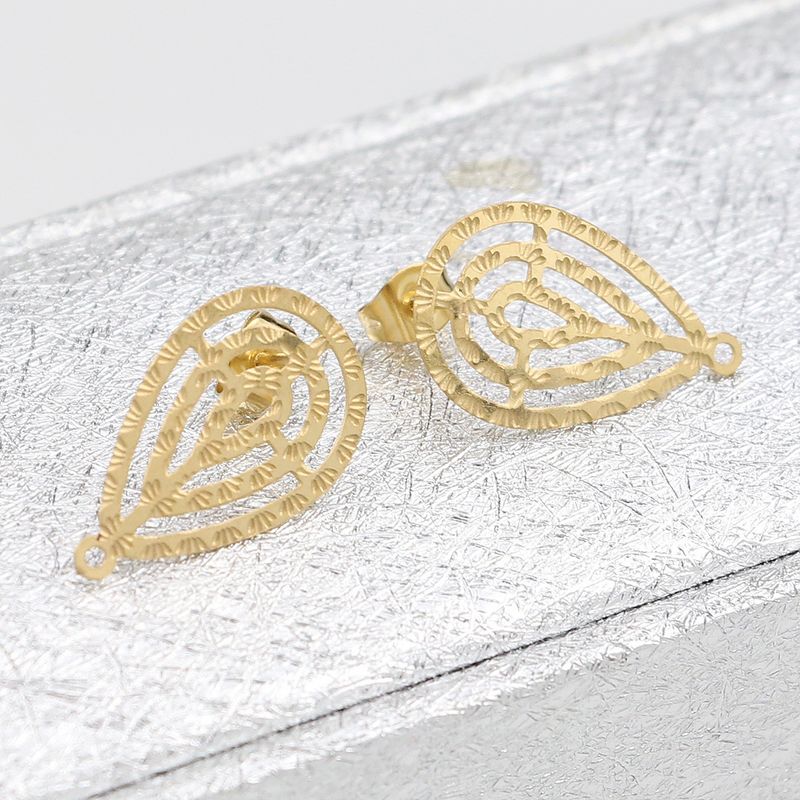 Orecchini creativi in acciaio inossidabile per donna con gocce d'acqua personalizzate, orecchini, ganci per orecchini e accessori_voghion.com
