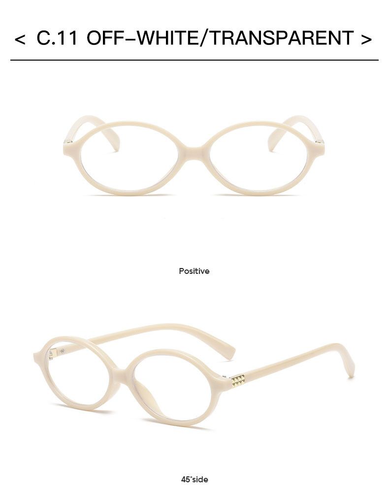Jett 9432 Zhang Yuanying same style Oval small frame sunglasses retro Korean plain anti-blue light glasses can match myopia_voghion.com