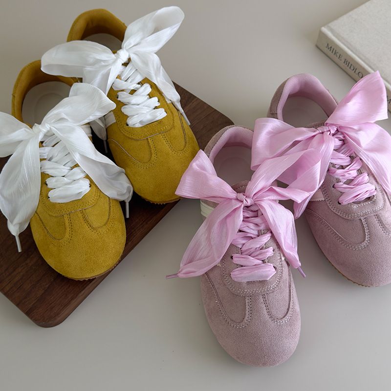 Sweet Ribbon Shoelaces Organza Chiffon Colorful Lace Ballet Style Sneakers Canvas Shoes Women's Shoelaces_voghion.com