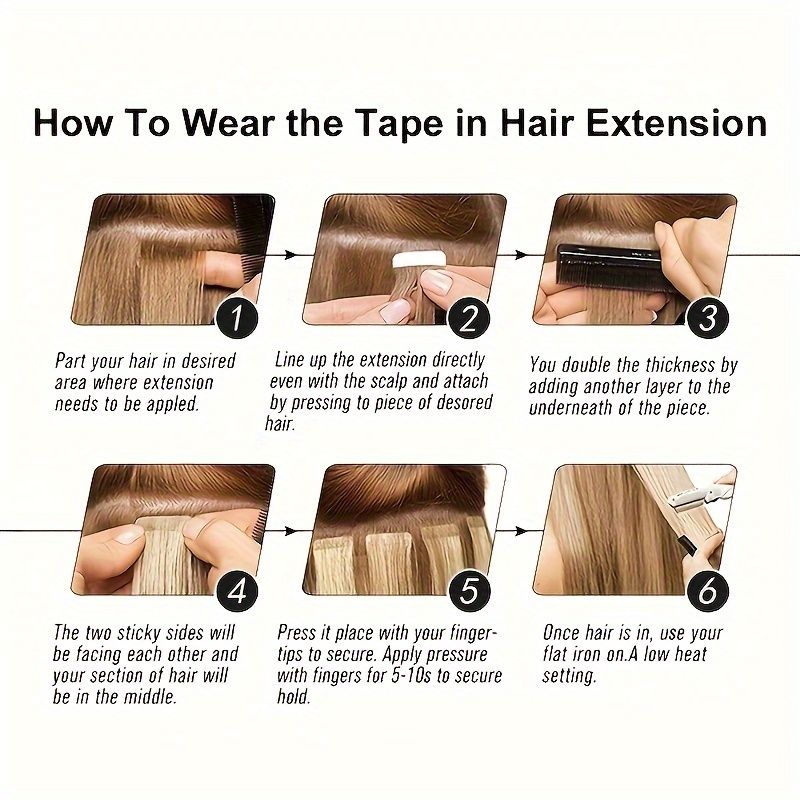Extensiones de cabello con cinta adhesiva de color azul, largas y rectas, de 14 a 24 pulgadas, extensiones de cabello humano con cinta adhesiva, extensiones de cabello humano real con cinta adhesiva_voghion.com