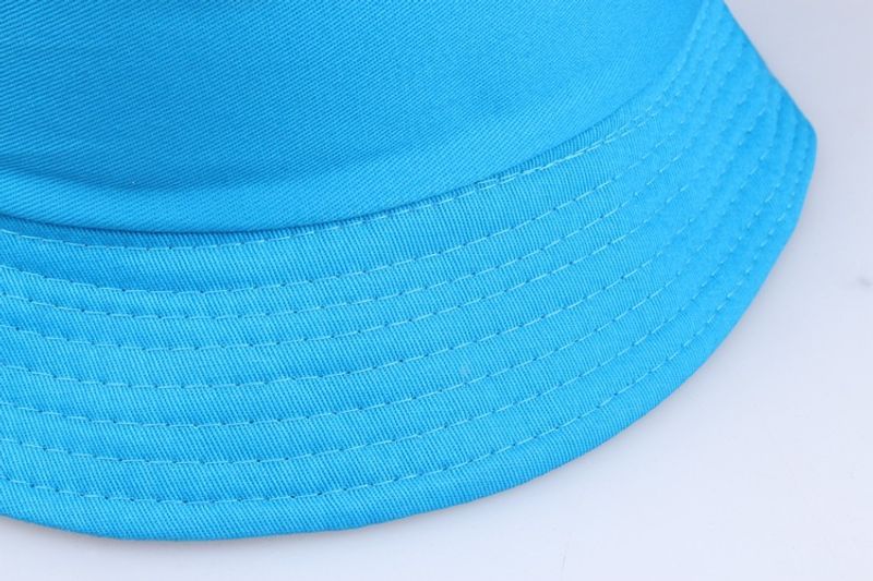 Unisex Personalized Fisherman Basin Fashion Flat Visor Sun Block Pure Cotton Round Hat_voghion.com