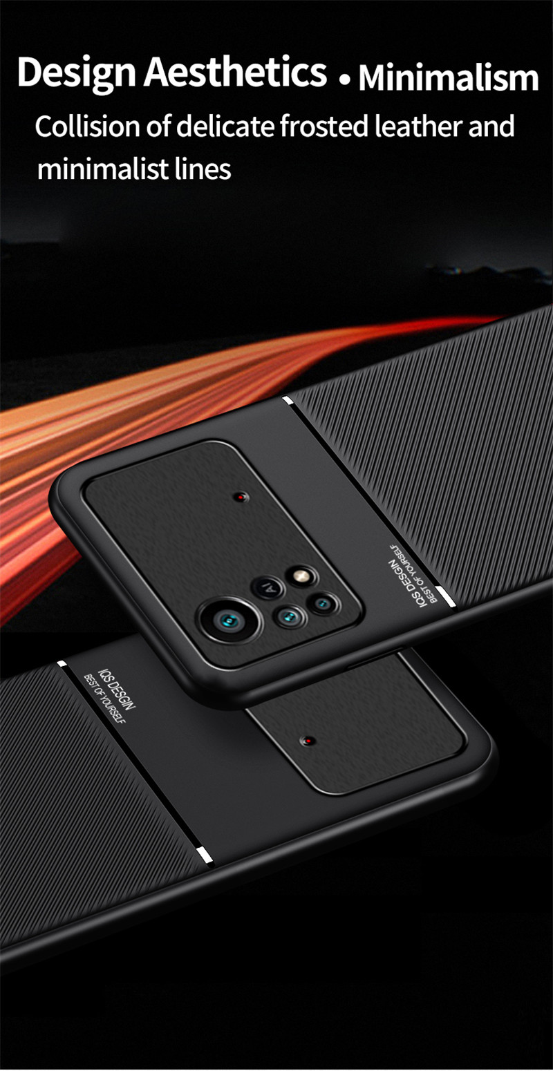 Tocco della pelle DELL'UNITÀ di elaborazione Della Copertura del Cuoio per Xiaomi Mi Poco X4 Pro X3 GT M4 Pro M3 F3 Redmi 10 10C 9 9A 9C 9T 8 Caso di Lusso Duro Posteriore_voghion.com