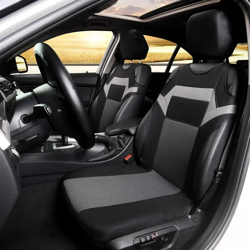 Universal Jacquard Fabric Cushion Vest Model Seat Cover Car Interior Supplies_voghion.com