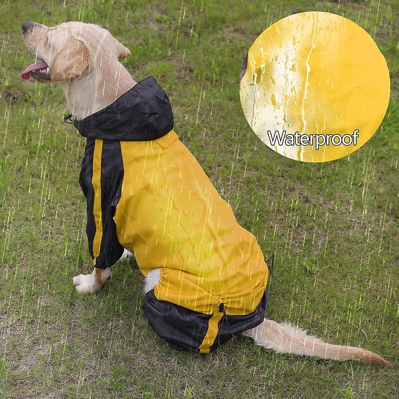 Manteau de pluie imperméable pour chien - Veste imperméable pour chien - Gilet de sécurité pour chien - L_voghion.com