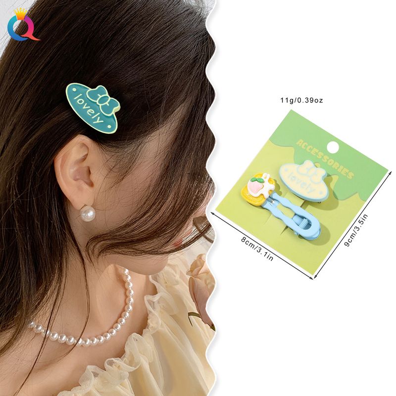 Fermagli per capelli a forma di becco d'anatra - Fermagli laterali in stile coreano per frange e capelli ribelli (accessori per capelli colorati ispirati alla dopamina, impugnatura antiscivolo, set da 6)_voghion.com