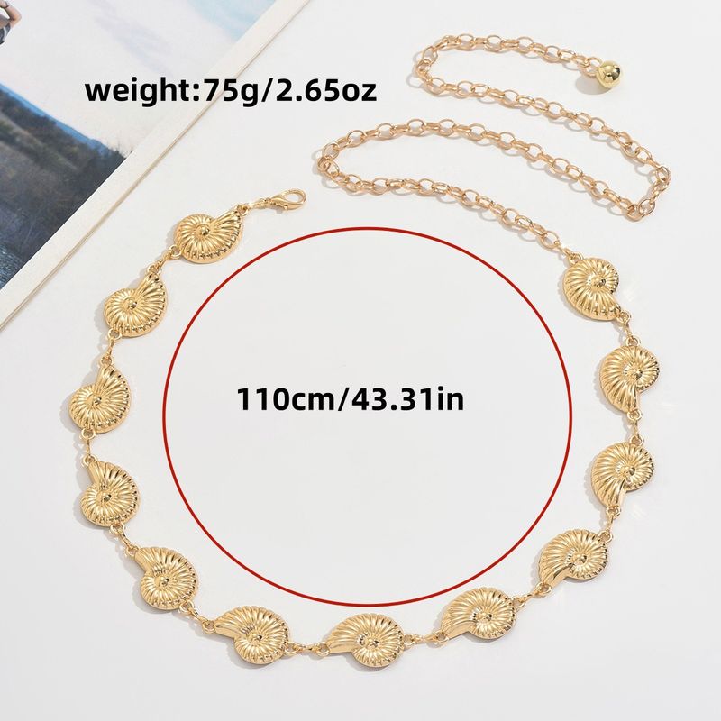 Neu Frauen Conch Taille Kette Design Gefühl Zubehör Vielseitig Kleid Sommer Gürtel_voghion.com
