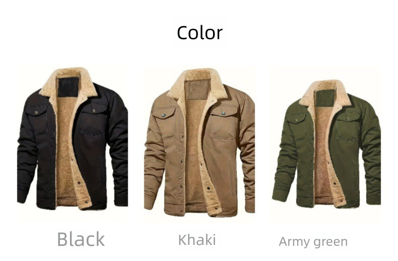 Giacca da lavoro oversize da uomo, foderata in pile di poliestere, a maniche corte, stile britannico giovanile, autunno inverno 2024_voghion.com