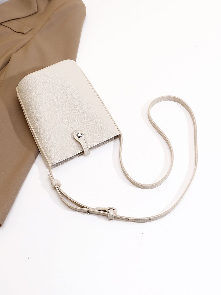 Borsa a tracolla reversibile in vera pelle morbida, stile coreano, piccola, 2024, nuova e versatile borsa a secchiello per telefono da donna_voghion.com