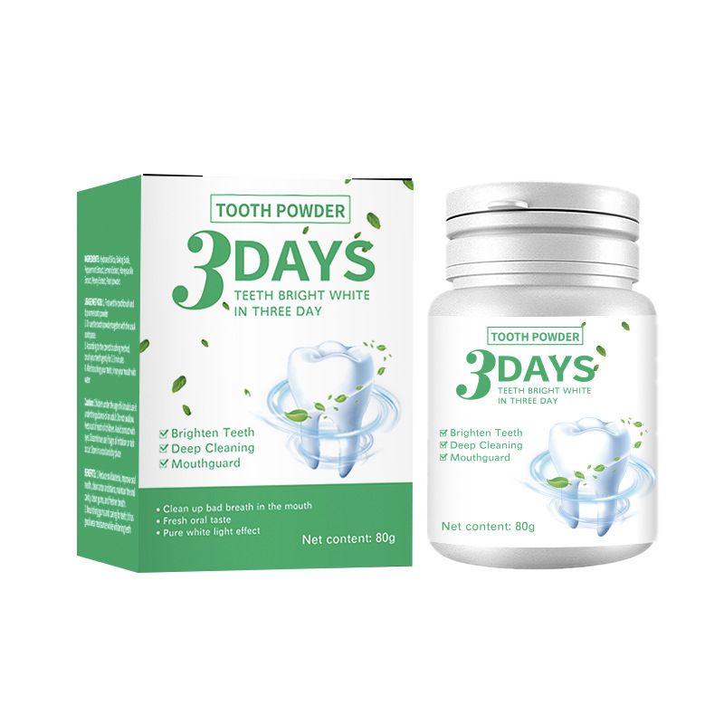 Fresh Tooth Powder, Whitening Gum Protection, Gentle Breath Freshening, Removes Stains And Brightens Teeth, Mint_voghion.com