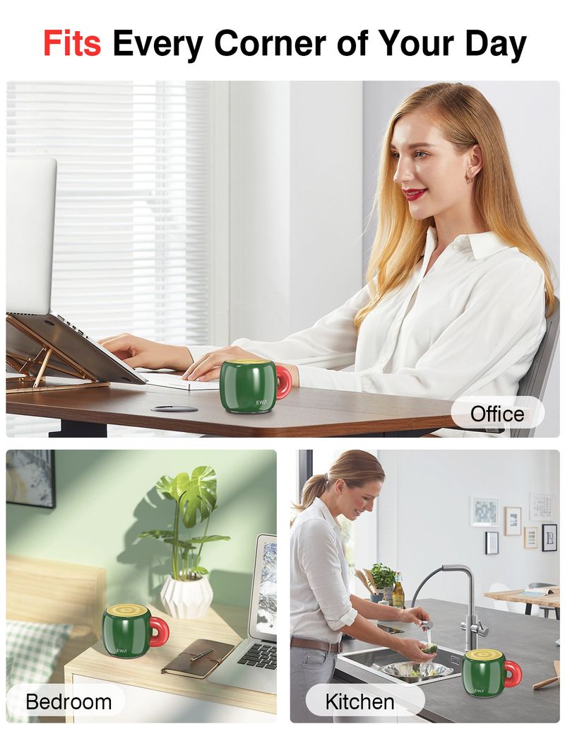 163 Wireless Bluetooth 5.4 Speaker Cup Type Bass IP67 Waterproof Mini Metal MP3 Player With 700mAh HiFi Sound_voghion.com