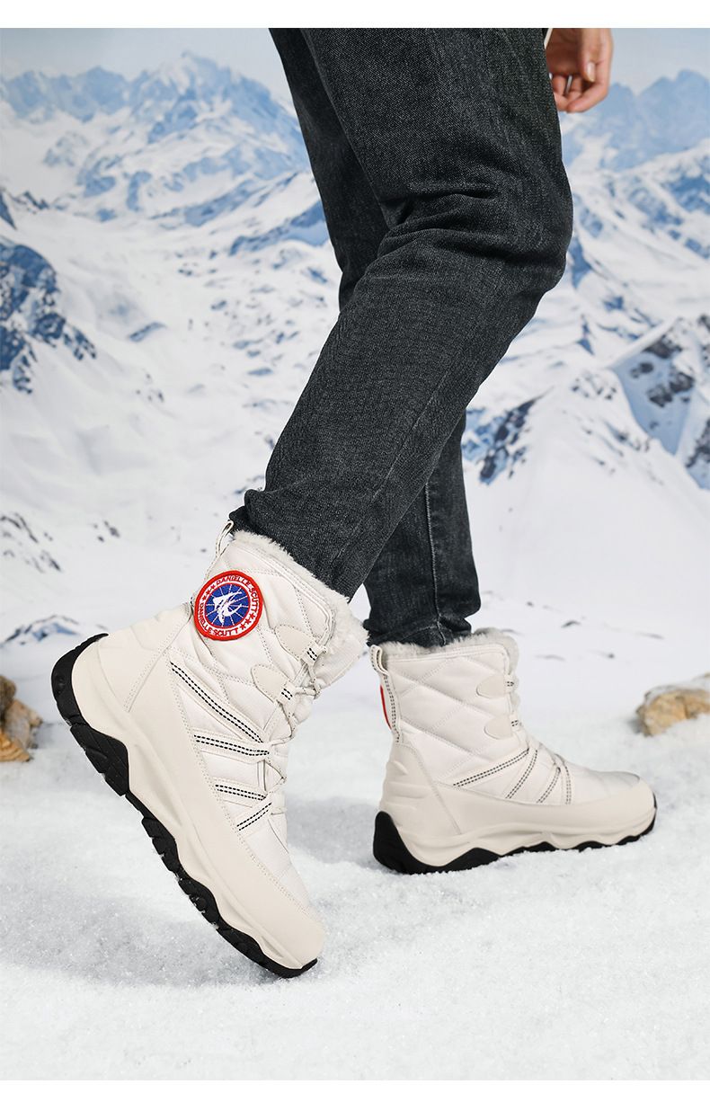 BUFFNY Unisex Winter Sneeuwlaarzen Waterdichte Slipvaste Geïsoleerde Koppelsschoenen Met Kunstbont Voering Voor Buitenactiviteiten_voghion.com