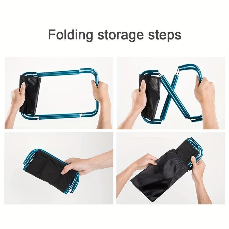 Scaun pliabil portabil din aliaj de aluminiu pentru exterior, scaun mini pentru picnic și camping, scaun de mobilier ultra-ușor pentru depozitare și pescuit_voghion.com