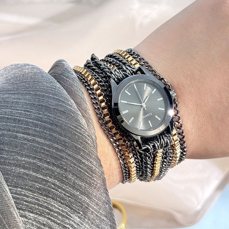 Hip Hop Punk Niche Wrapped Bracelet Watch Medieval Explosion Simple And Delicate Quartz Watch Work Daily Birthday Anniversary Valentine's Day Gift_voghion.com