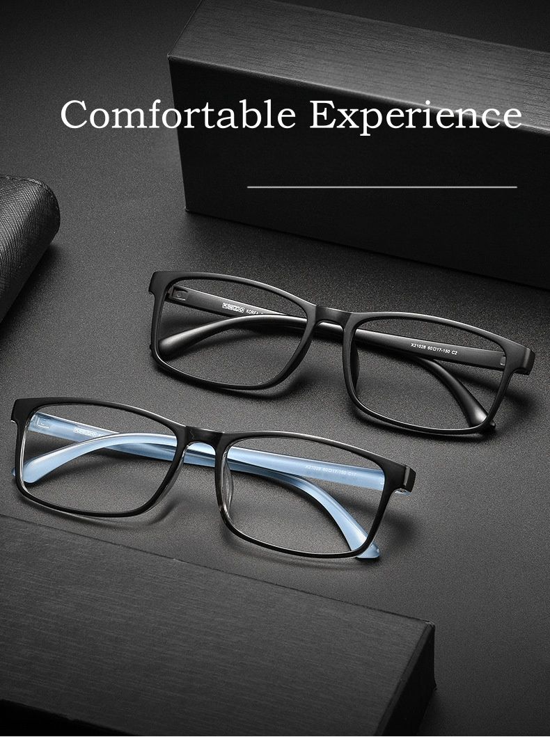 Moda YIMARUILI Occhiali da vista TR90 flessibili ultraleggeri alla moda da donna, comodi, quadrati, grandi, occhiali da vista_voghion.com