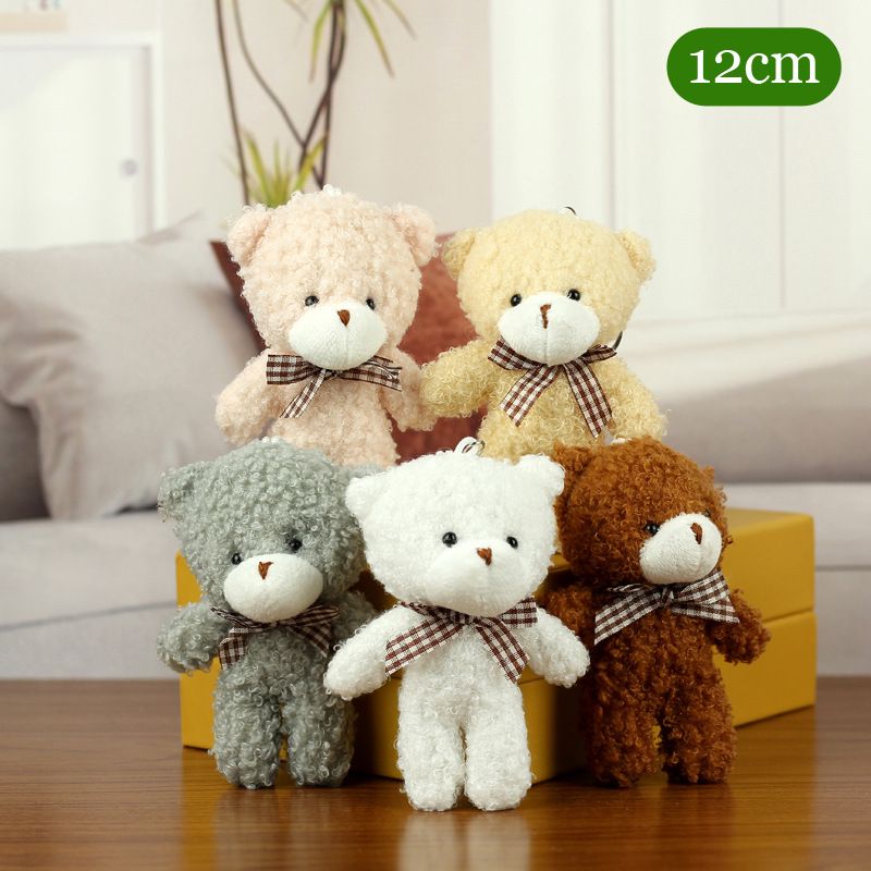 Bear Mini Teddy Cute Plush Toy Hanging Pendant Soft Stuffed Keychain Animal Gift_voghion.com