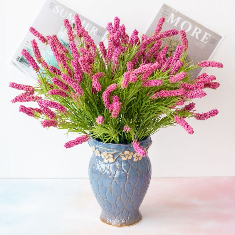 Vendita diretta in fabbrica di schiuma di lavanda erba artificiale decorazione di piante in vaso piante verdi fiori artificiali decorazione d'interni per la casa_voghion.com