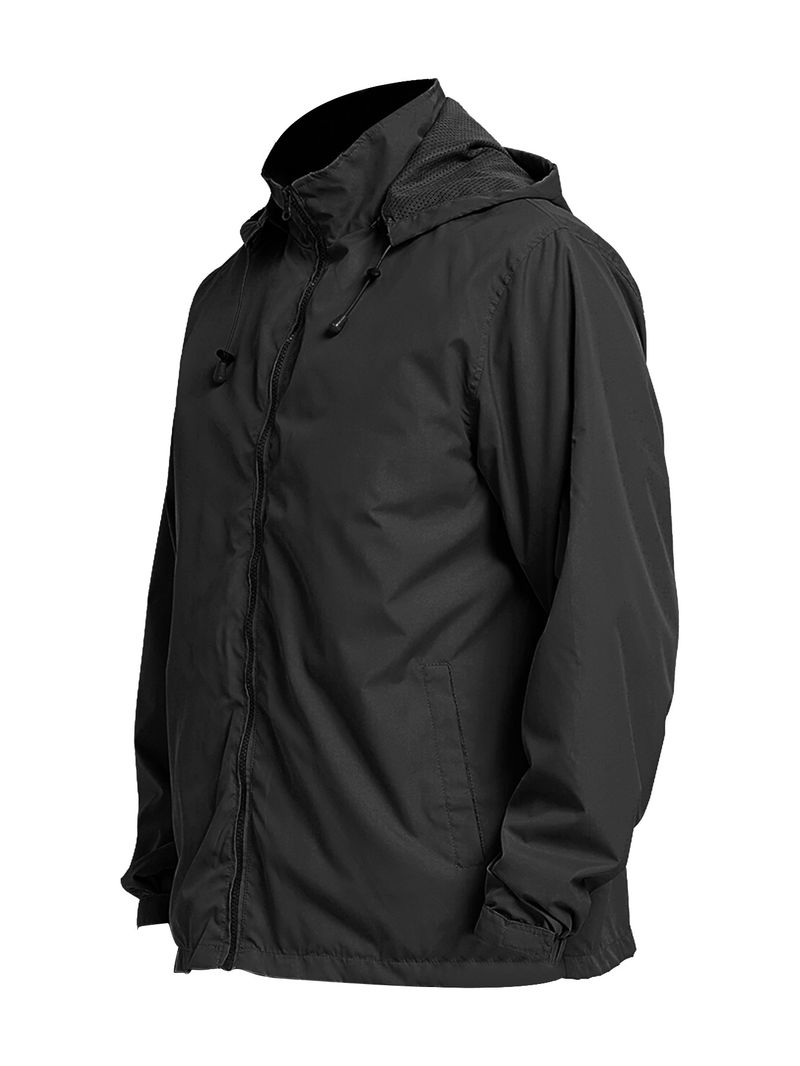 Giacca antivento impermeabile da uomo, con cappuccio, softshell, per tutte le stagioni, leggera, traspirante e antivento, per escursioni e viaggi._voghion.com