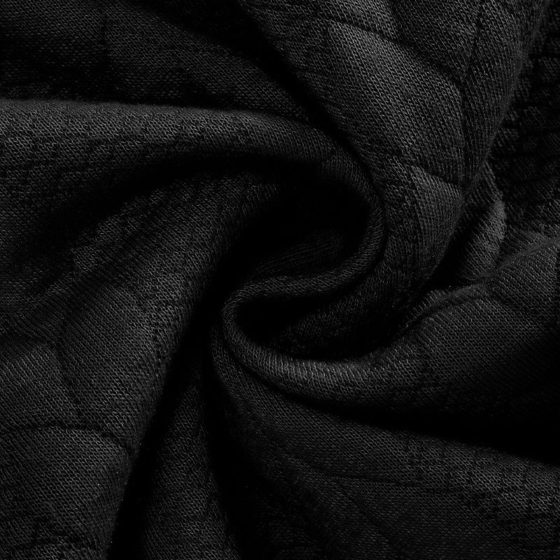 Lässiger Herren-Pullover mit halbem Reißverschluss und Jacquard-Patchwork-Design, locker sitzendes Strickoberteil für Herbst und Winter (Weiß, Grau, Schwarz, Khaki, Marineblau)_voghion.com