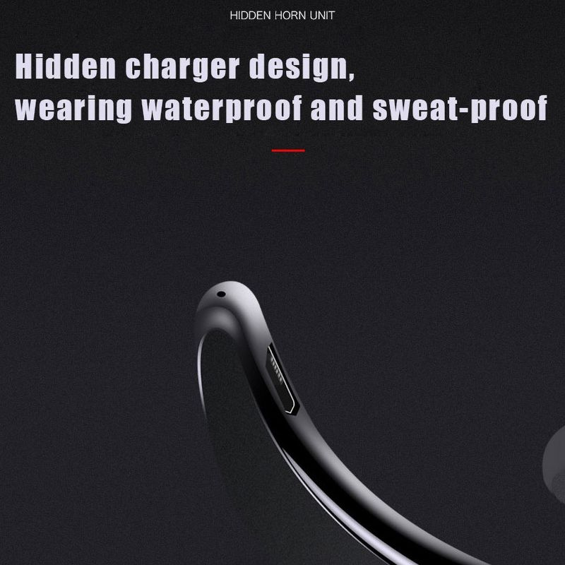 Y12 1ks Bezdrátová Bluetooth kompatibilní sluchátka s kostním vedením a mikrofonem do auta_voghion.com