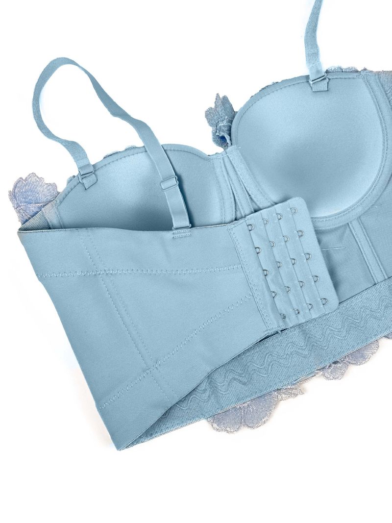 Damenbekleidung Dreidimensionales, mit Blumen und Diamanten besetztes, körperformendes Tube-Top für die Oberbekleidung Straps-BH für Damen_voghion.com