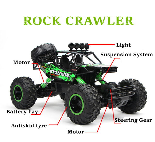 Voiture radiocommandée 4WD RC 2.4G, Buggy tout-terrain, voitures télécommandées, camions, jouets pour enfants, 1:12/1:16_voghion.com