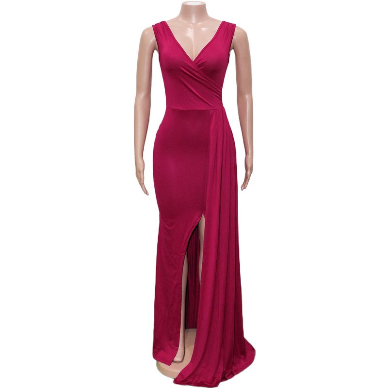 Women's Clothing Ball Gown Evening Dress Elegant Sexy Floor Length Dress Female_voghion.com