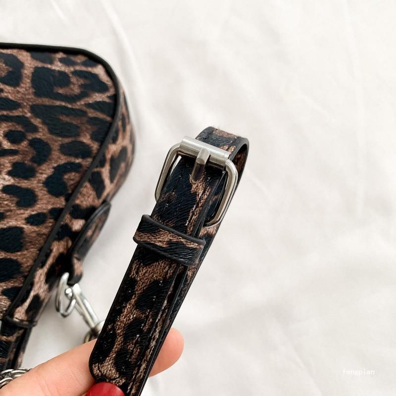 Leopard print bag texture hot girl style underarm bag female handbag versatile shoulder messenger bag_voghion.com