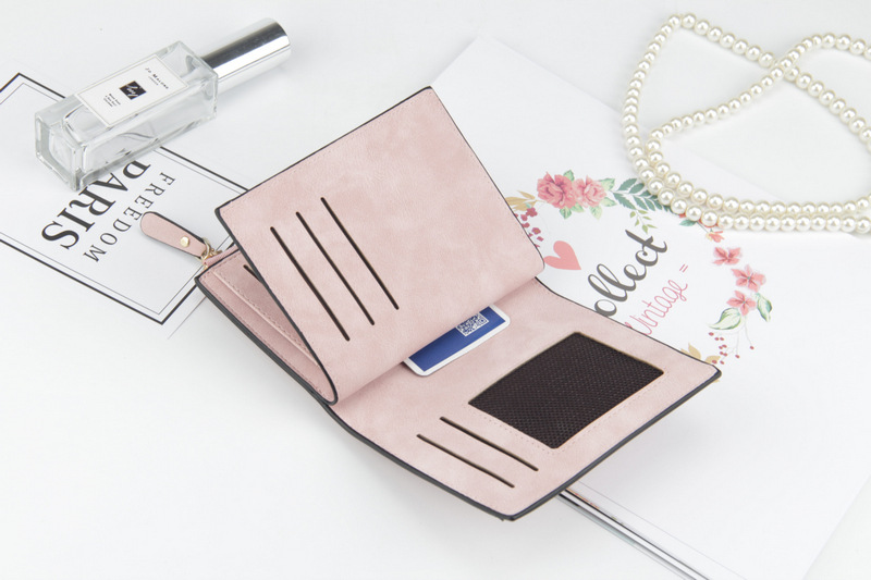 Damplånbok Multi-Card Dragkedja Tri-fold Mode Korthållare Praktisk Klassisk Zero Seven Hundred_voghion.com