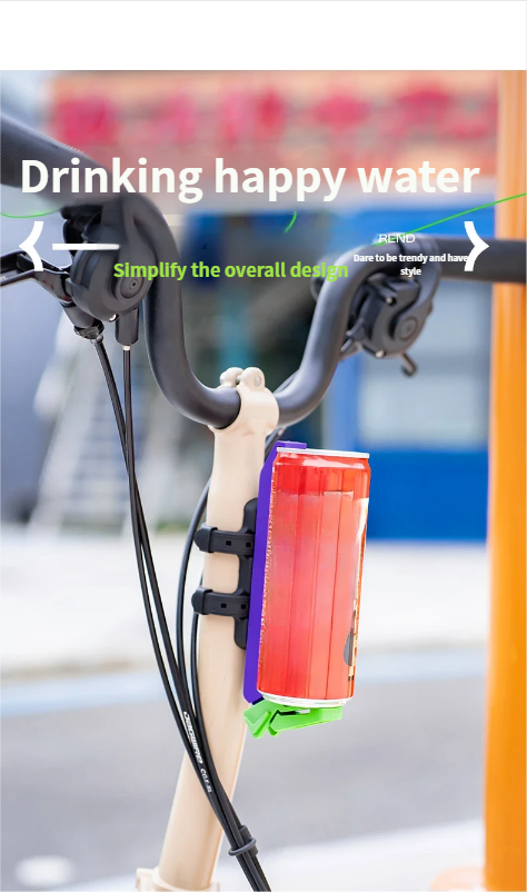 ANTUKE Supporto universale per bicicletta in plastica per lattine per bevande da ciclismo, per mountain bike, con posizionamento fisso e stabile_voghion.com