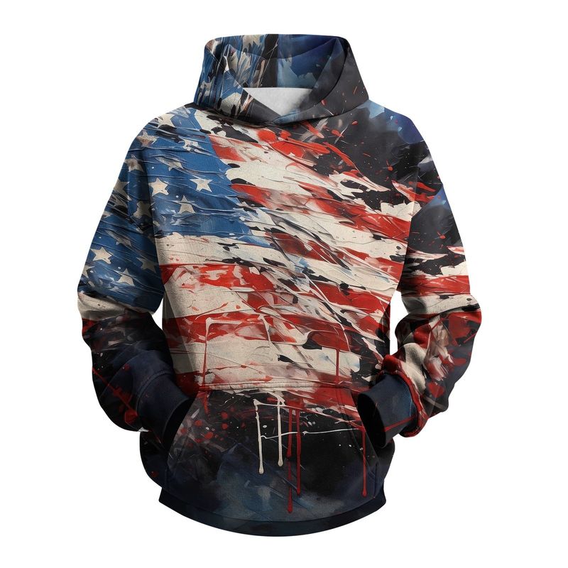 Sudadera con capucha Harajuku Forge 2025 con estampado 3D de la bandera estadounidense para hombre_voghion.com