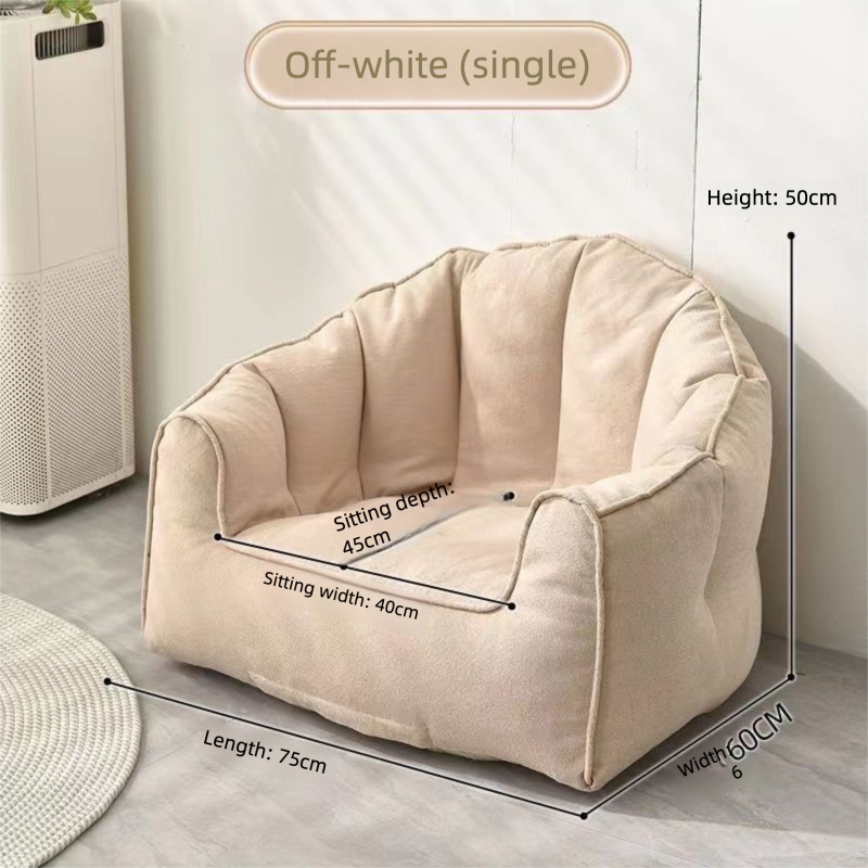 Divano singolo fai da te in tessuto per poltrona a sacco, con vecchi vestiti, per riporre bambole, balcone, per bambini_voghion.com