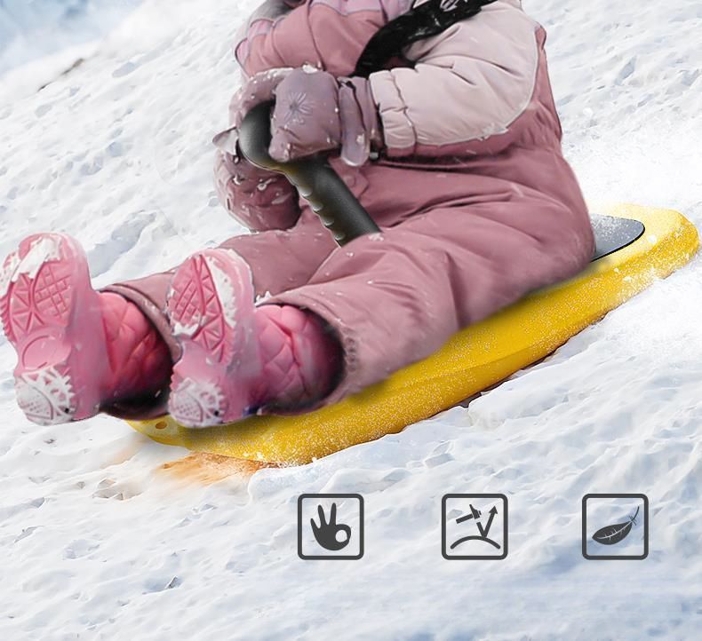 Sci per bambini, tavola da snowboard spessa per adulti, slitta resistente all'usura, gioco sulla neve, pattinaggio sul ghiaccio, snowboard_voghion.com