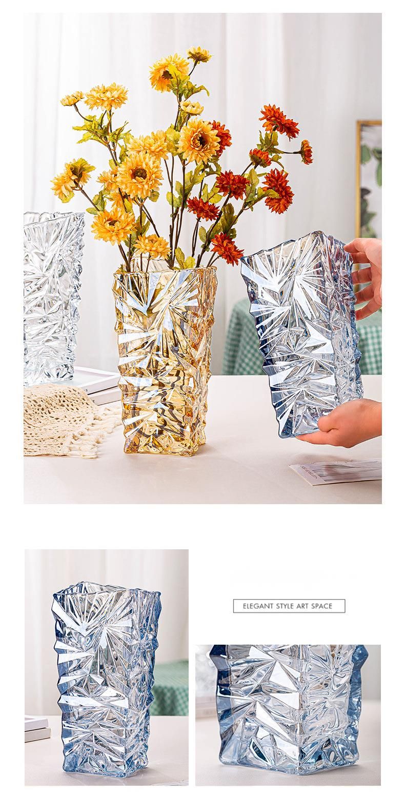 Vaso nordico in vetro spesso - Decorazione floreale idroponica in stile INS per soggiorno
ACZT_voghion.com