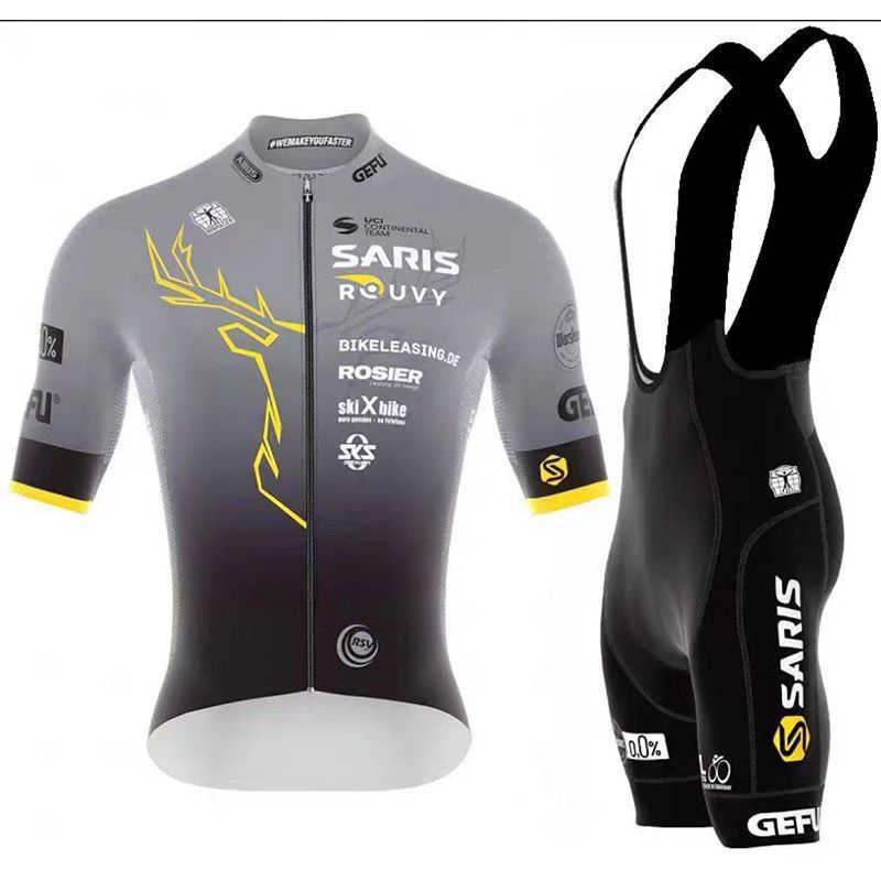 Ensemble de cyclisme à manches courtes et séchage rapide pour l'été, respirant et unisexe_voghion.com