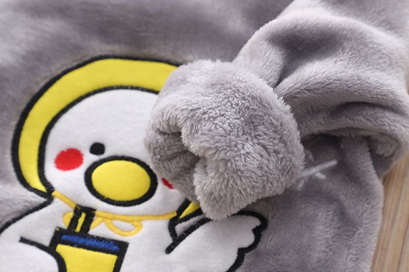 Conjunto de pijama de invierno para niños de 2 piezas, de forro polar y con estampados de animales, para niños y niñas (80-130 cm)_voghion.com