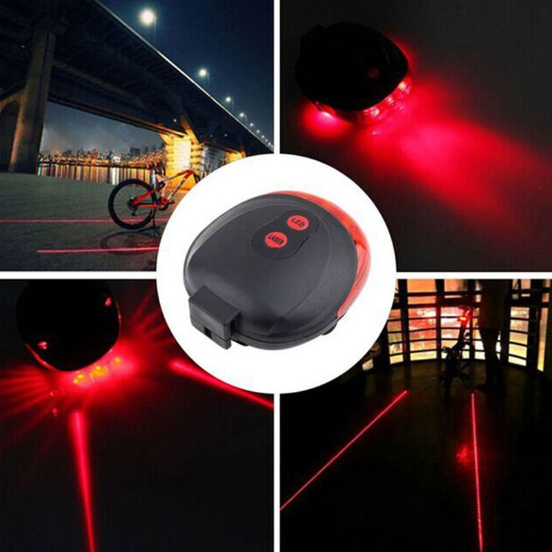 Kaou Mountain Bicycle Bike Cycle Rear Tail Warning Lamp 5 LED Light Flash Mode_voghion.com