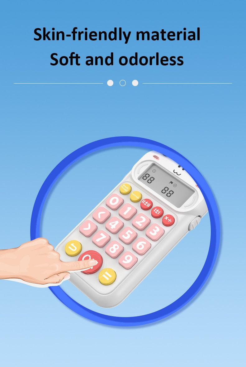 Mini hesap makinesi taşınabilir öğrenci sevimli ilkokul sözlü aritmetik uygulama hazine matematik aritmetik öğrenme makinesi_voghion.com