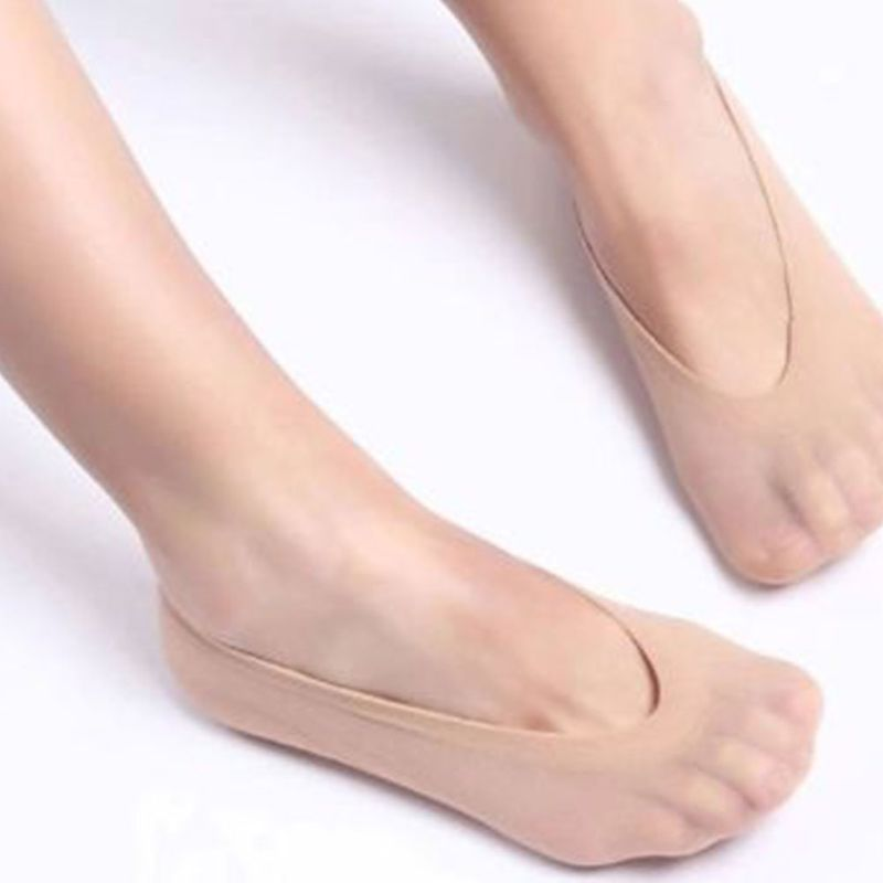 Zhuoxinder Calzini segreti da donna estivi invisibili a taglio basso antiscivolo in silicone traspirante setoso-1_voghion.com