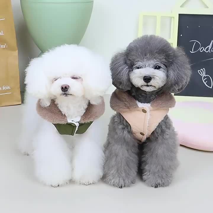 Waterproof Fleece Jacket For Dogs By PawParty Store_voghion.com