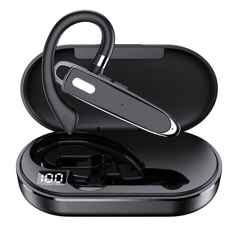 Wireless Trucker Headset Bluetooth 5.1 Earpiece Dual Mic Noise Cancelling Earbud_voghion.com
