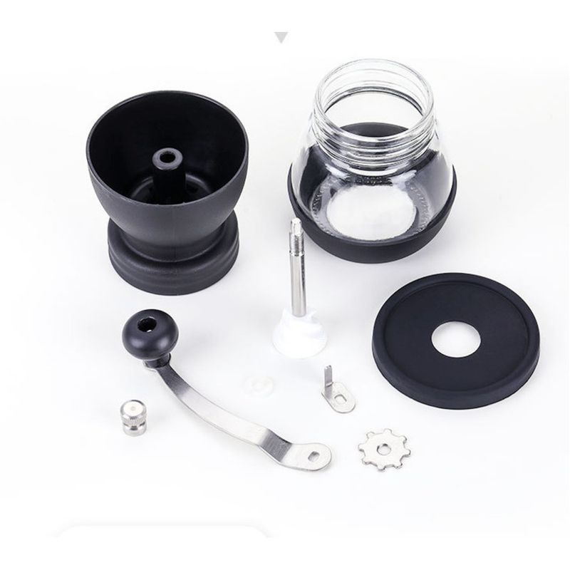 Handkurbelmaschine zum Waschen und Mahlen von Kaffeewasser, Kaffeebohnenmühle, Haushaltsmühle_voghion.com