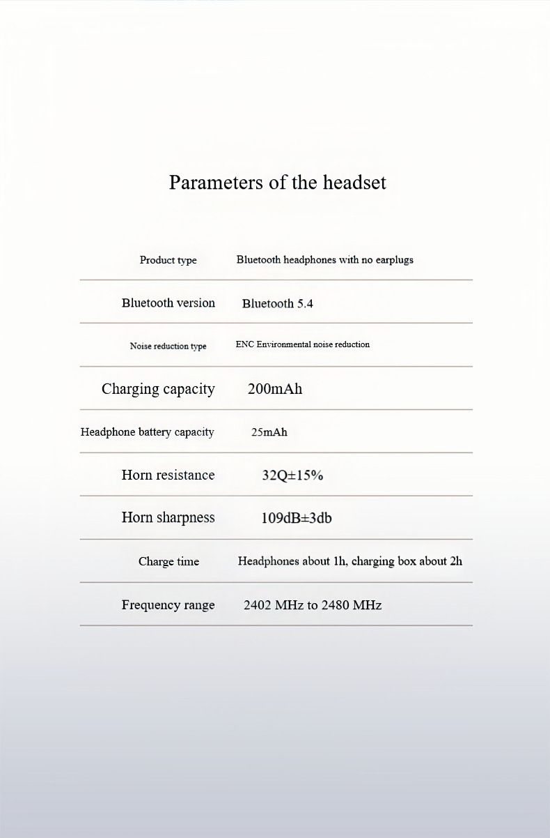 Q18 Smart Touch Screen High-quality OWS Hanging Ear Earbuds_voghion.com