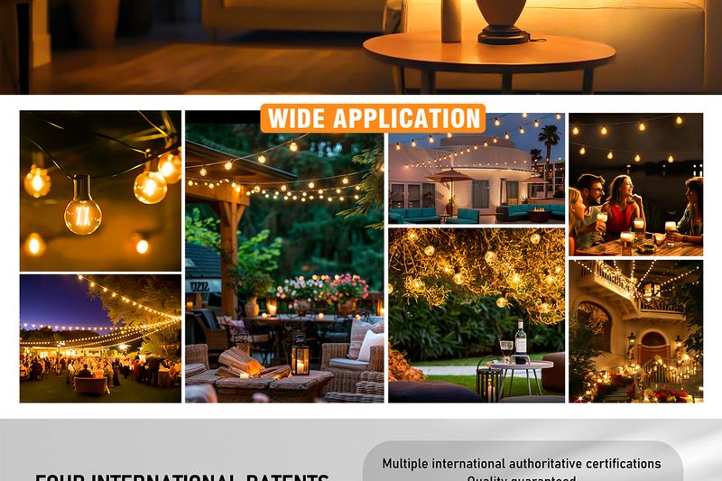 Vintage LED Edison Bulb G50 - E27 Base 120V 90 CRI Clear Glass Dimmable (Warm White 2700K Energy Saving Decorative Lighting)_voghion.com