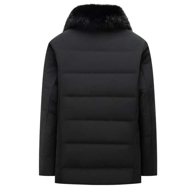 Afneembare 2-in-1 winterjas voor heren, 700 vulling, eendenveren, winddicht en thermisch voor extreme kou, middellange jas met ritssluiting_voghion.com