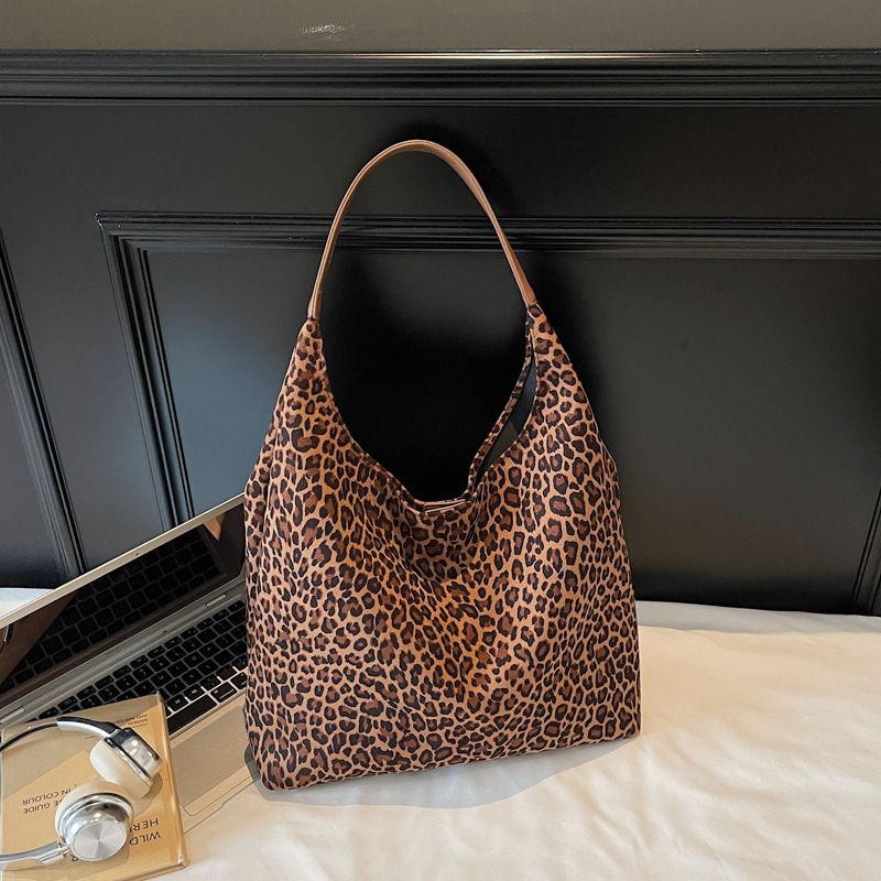 Leopardenmuster für Damen 2025 Sommer im neuen Stil, strukturierte modische Schultertasche für Damen, lässige Umhängetasche_voghion.com