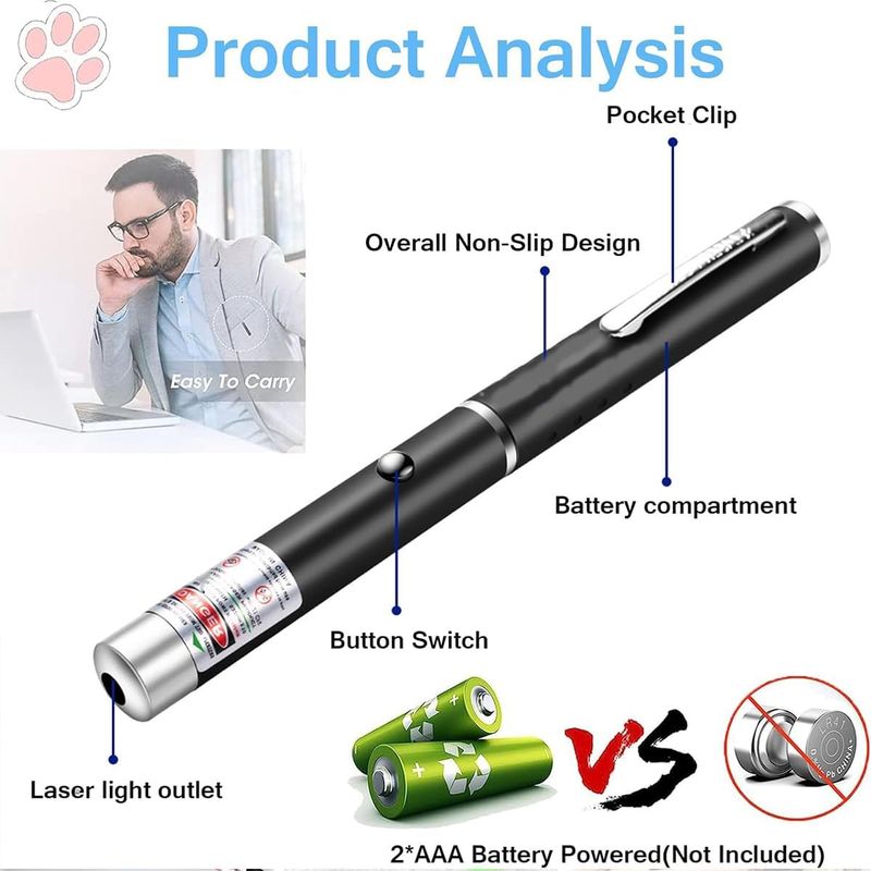 Red Green Violet Pointer For Cats (3 Pack), Pet Light Toys For Kittens And Dogs, Indoor Training And Chaser Toys For Cats._voghion.com