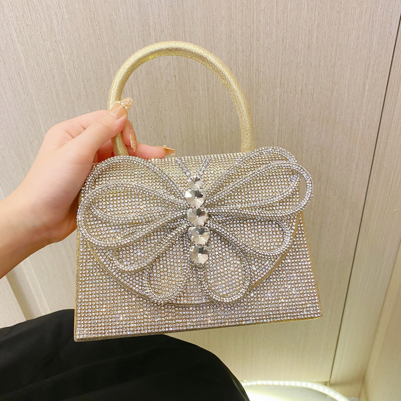 Women's Evening Bags Handbag Silver Bag Rhinestone Bag Bar Party Party Evening Bag Birthday Wedding Party Dinner Bag_voghion.com