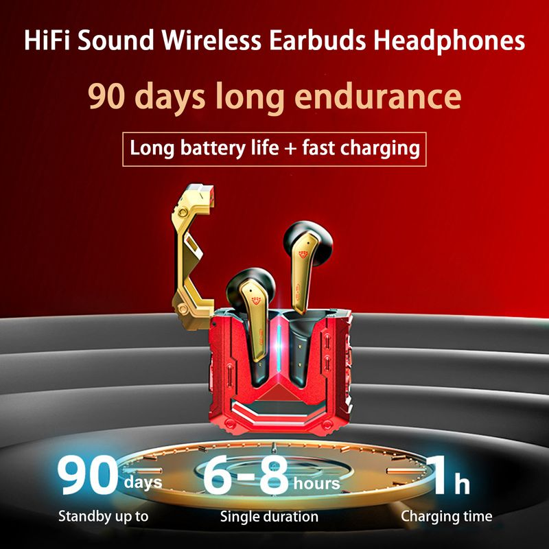 Dual H08 Mics Battery In-ear Bluetooth-compatible Noise Life Long Earphones Reduction HiFi Sound Wireless Earbuds_voghion.com