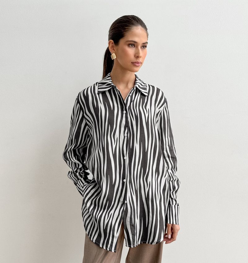 Blusa con estampado floral inspirado en la inspiración: camisa holgada de gran tamaño para mujer, top informal bohemio chic para primavera/verano._voghion.com