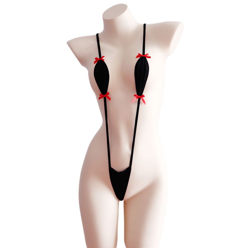Japanesche Stil Sukumizu Eendeel Bikini Dräi-Punkt-Enk Badekostüm Bett Witzeg Sexy Intimkostüm Ausgesat SM_voghion.com